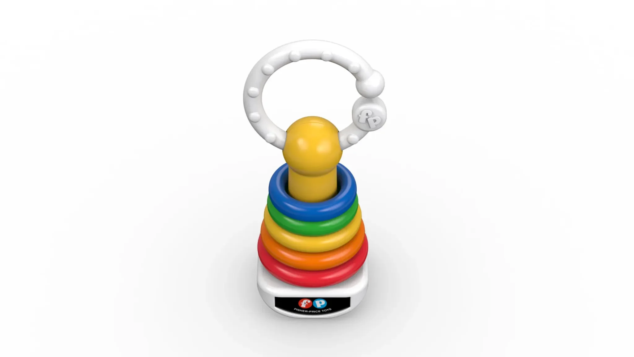 Farbring-Rassel – klassisches Babyspielzeug mit bunten Ringen